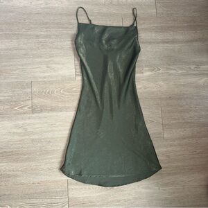 Elegant Green Slip Dress